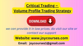 Critical Trading – Volume Profile Trading Strategy