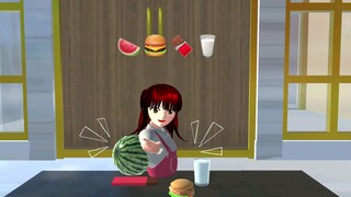 Makan sesuai emoji😉 #sakuraschoolsimulator