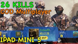 COD Mobile Multiplayer | 26 KILLS | IPAD MINI 5