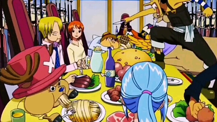[One Piece] As long as Luffy is around when eating, you need to be more vigilant.