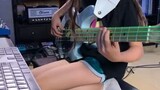 Amazing Talented Kid Practicing Base Guitar