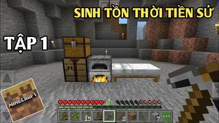 MINECRAFT TRIAL SINH TỒN THỜI TIỀN SỬ 1.11.4 || KHỞI ĐẦU TRONG NÚI ĐÁ