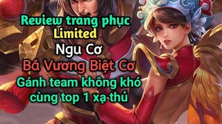 [ VGVD ] Review trang phục Limited Ngu Cơ Bá Vương Biệt Cơ cực đẹp - Cân team cùng top 1 xạ thủ