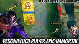 Pesona Lucu player Epic Immortal Mobile Legends Indonesia, Mobile Legends exe Wtf Funny Moments 🤣