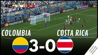 ⚽ Colombia 3-0 Costa Rica 🏆COPA AMERICA 2024 | Highligths | Simulación y recreación de videojuego