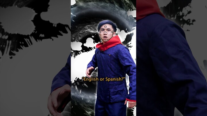 Jujutsu Kaisen: English or Spanish #anime #jujutsukaisen