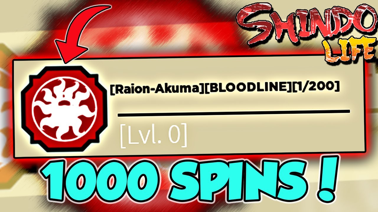 150 SPINS) Max *Raion / Sasuke MS* Bloodline Full Showcase In Shindo Life -  BiliBili
