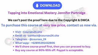 Tapping into Emotional Mastery Jennifer Partridge
