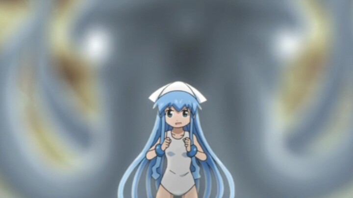 The squid girl who persecutes the little squid everyday