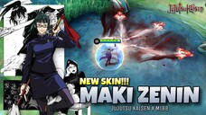 Skin Terbaru!! Maki Zenin, Efeknya Sangat Brutal🤯‼️😍[JUJUTSU KAISEN X MLBB]