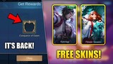 FREE ELITE AND NORMAL SKIN + CONQUEROR OF DAWN BORDER IS BACK! [MUST WATCH] - MOBILE LEGENDS