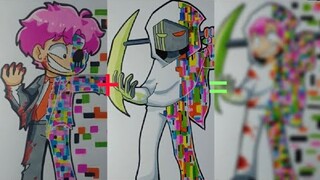 DRAWING ANIME Vẽ H1H4 Kết Hợp Entity 303 Glitch Thành Kẻ Mạnh Nhất