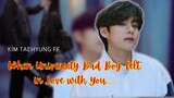 Your bad boy senior felt in love with you at the first sight | Taehyung Oneshot FF