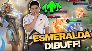 ESMERALDA DIBUFF JADI SAKIT BANGET !! JADI TIER "SSS" ! R7 ESMERALDA - MOBILE LEGENDS