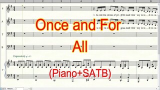 Once and For All | Piano + SATB