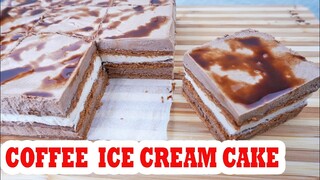 COFFEE ICE CREAM CAKE| 3 INGREDIENTS ONLY| HOW TO MAKE ICE CREAM CAKE| KOPIKO 3IN1 COFFEE