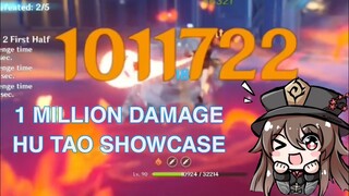 1.2 Million DMG COR1 Hu Tao nuke Damage  Homa r1  Hu Tao Showcase   Melt nuke Full HD 60fps