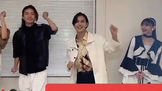 [Kamen Rider Kabuki] The three idiots who are dancing to celebrate the final episode tomorrow and Ts
