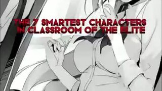 7 smartest characters in classroom of elite