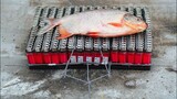 NTN - Thử Nướng Cá Với 300 Bật Lửa ( Grilling Fish With 300 Lighters)