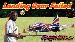 Viperjet 110mm Pushing it Hard #aviation #edfjet #crashlanding #rcplane