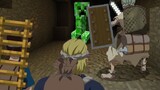 When anime characters invade Minecraft...