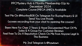 PPCMystery Hub 6 Months Membership (Up to December 2024 Course Download