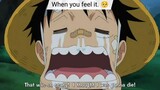 That same feeling from luffy. 🥺