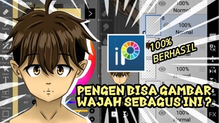 TUTORIAL GAMBAR WAJAH ANIME DI IBISPAINT DENGAN MUDAH