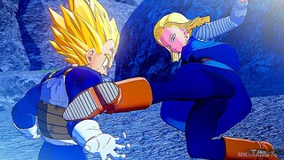 Super Vegeta Vs Android 18 Fight Scene - Dragon Ball Z Kakarot