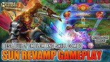 Sun Revamp Gameplay , Best Build And Skill Combo - Mobile Legends Bang Bang