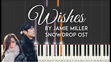 Wishes by Jamie Miller synthesia piano tutorial  (SnowDrop - 설강화 OST) | with lyrics|free sheet music