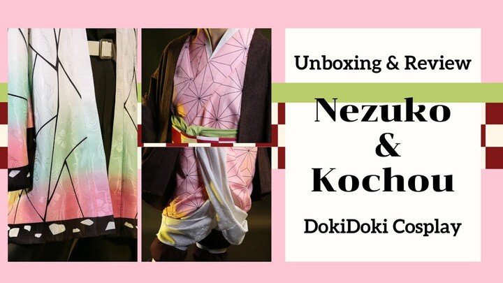 Unboxing and review of Nezuko and Kochou from Demon Slayer cosplay!
