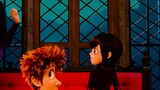 In Hotel Transylvania, Duke Dracula gave his grandson a big dog, and he met the Bone Family, and fin