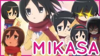 Best Mikasa Cute, Epic, Badass Moments!! | Attack On Titan Junior High | ENG SUB