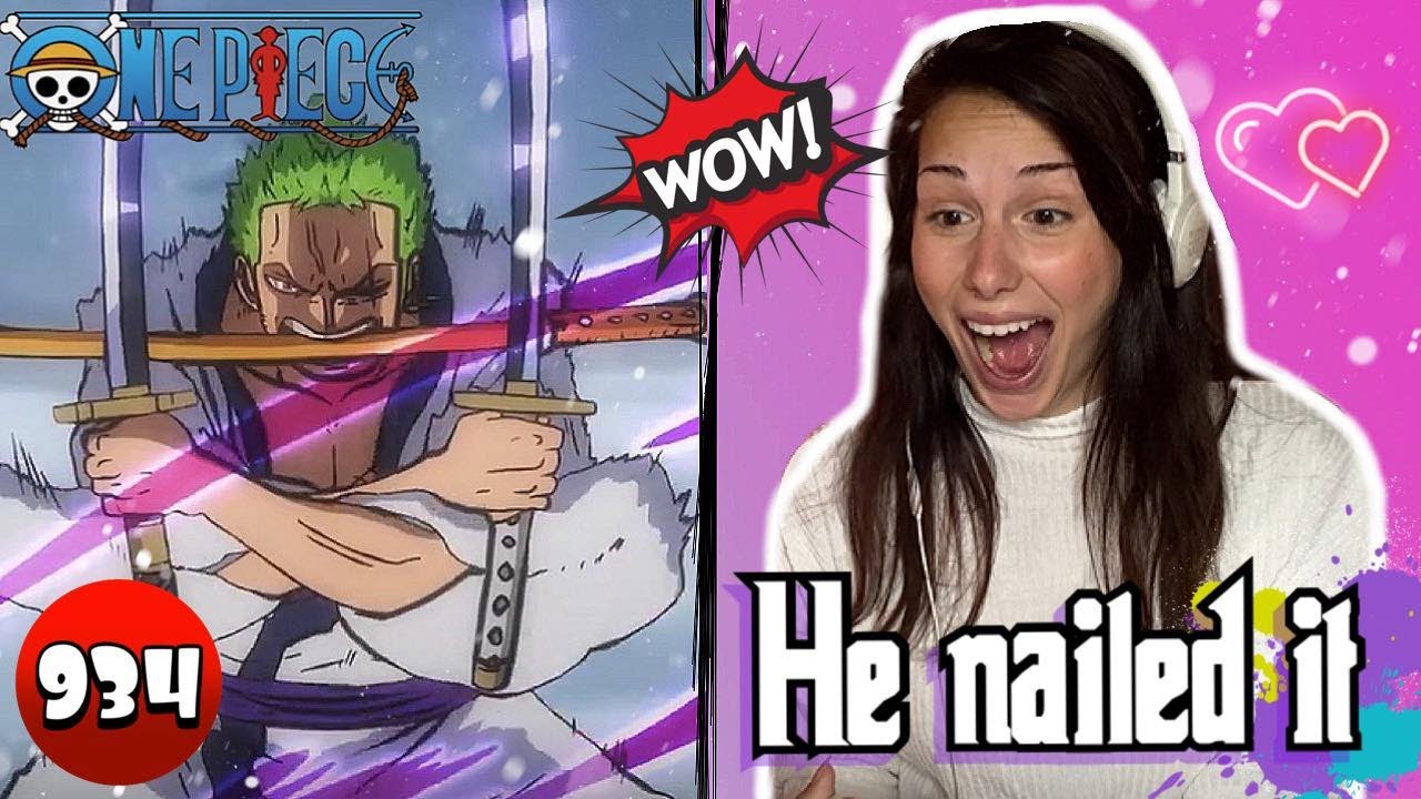 Zoro S Three Sword Style One Piece Episode 934 Reaction Review Bilibili