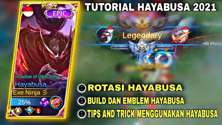 TUTORIAL HAYABUSA 2021 PATCH TERBARU!! ROTASI, BUILD,EMBLEM,TIPS AND TRICK MENGGUNAKAN HAYABUSA |