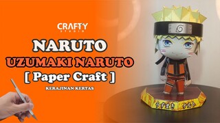 [ Paper Craft ] UZUMAKI NARUTO dibuat dengan kertas A4