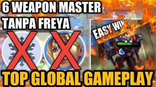 COMBO ENAK BUAT PUSH! COUNTER MAGE | FULL WEAPON MASTER TANPA FREYA, TOP GLOBAL MAGIC CHESS | PART 5