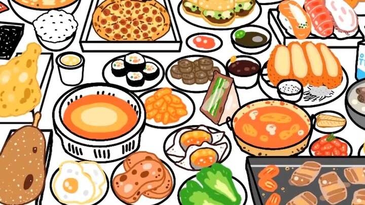 [Mixcut Anime|Ẩm thực] Ăn một bữa hết thức ăn cả năm!