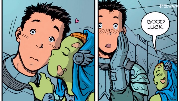 An accident on the way, the protagonist becomes an alien savior? "Tech Jacket" comic #3