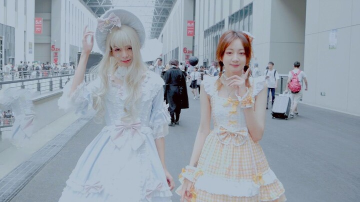 【LOLITA】When you and your boyfriend wear women's clothes to a comic show. What will it feel like!