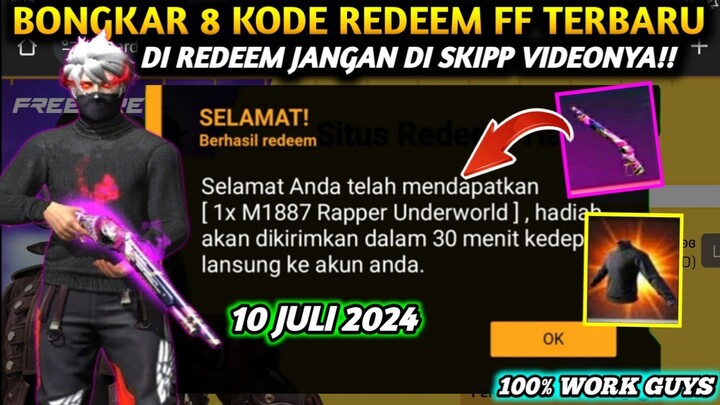 KODE REDEEM FREE FIRE TERBARU 10 JULI 2024 HARI INI