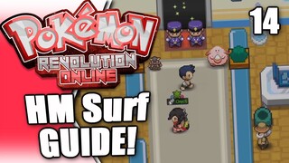 HOW TO GET HM SURF! Pokemon Revolution Online Gameplay! Part 14