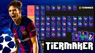 TIERLIST MEJORES JUGADORES CHAMPIONS LEAGUE DE FC MOBILE!! - CUALES CARTAS VALEN LA PENA!?