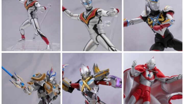 Bandai SHF Patung Tulang Sejati Evil Tiga SHF Ultraman Orb Bentuk Tiga SHF Ultraman X Beta Spark Arm