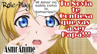 Asmr Tu Novia Te Confiesa que esta Embarazada/Role-Play/Anime.