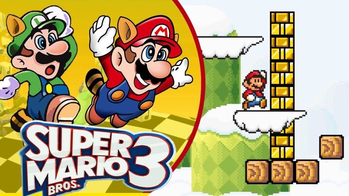 Super Mario Bros. 3 - Empaquei legal em uma das fases.