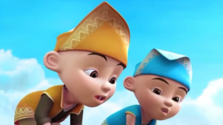 Upin ipin berpetualang berburu hantu pocong jahat kampung durian runtuh