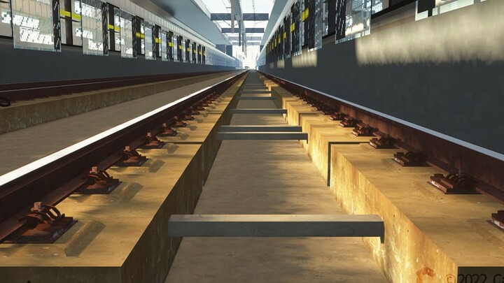 【MC地铁】耗时9个月，只为打造最精细的地铁高架桥梁轨道！
